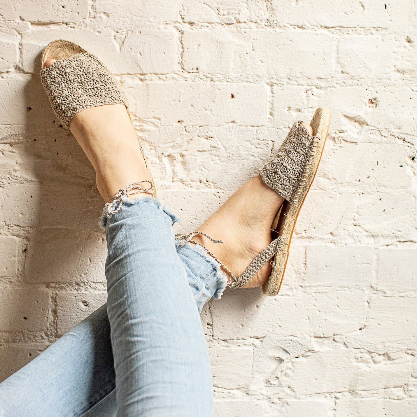 Shell Stitch Crochet Espadrilles Pattern