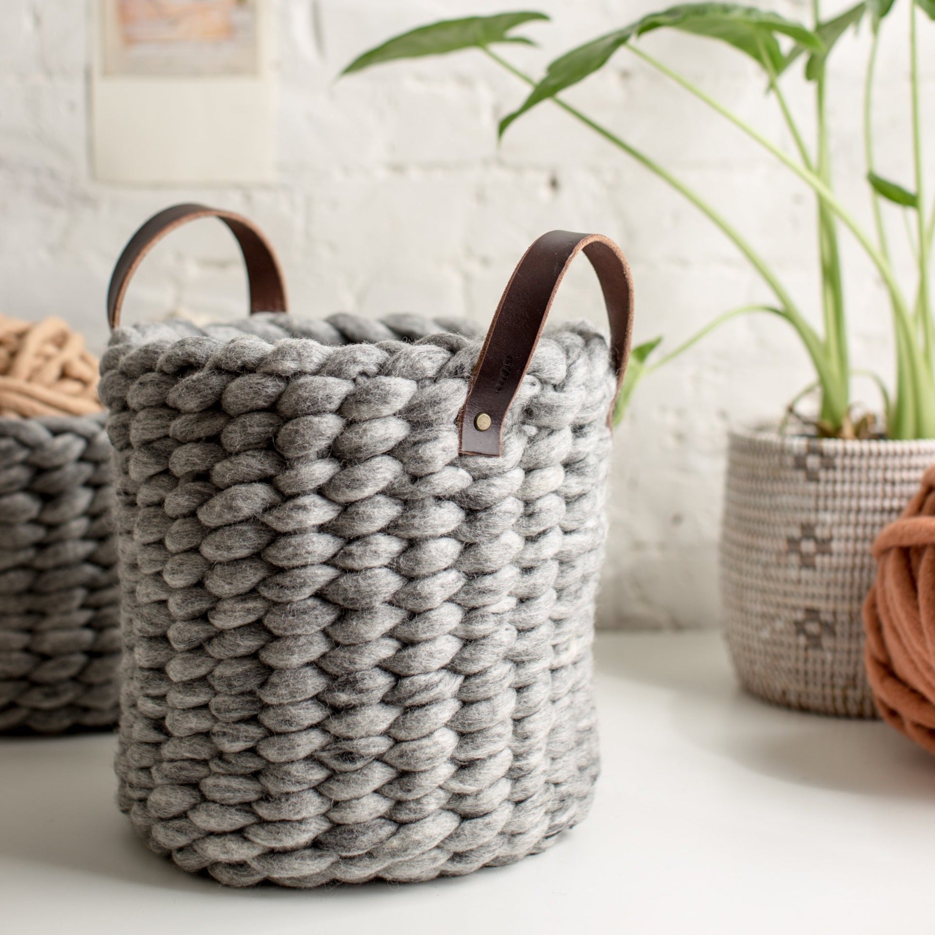 Januka Felted Wool Basket Pattern & Video