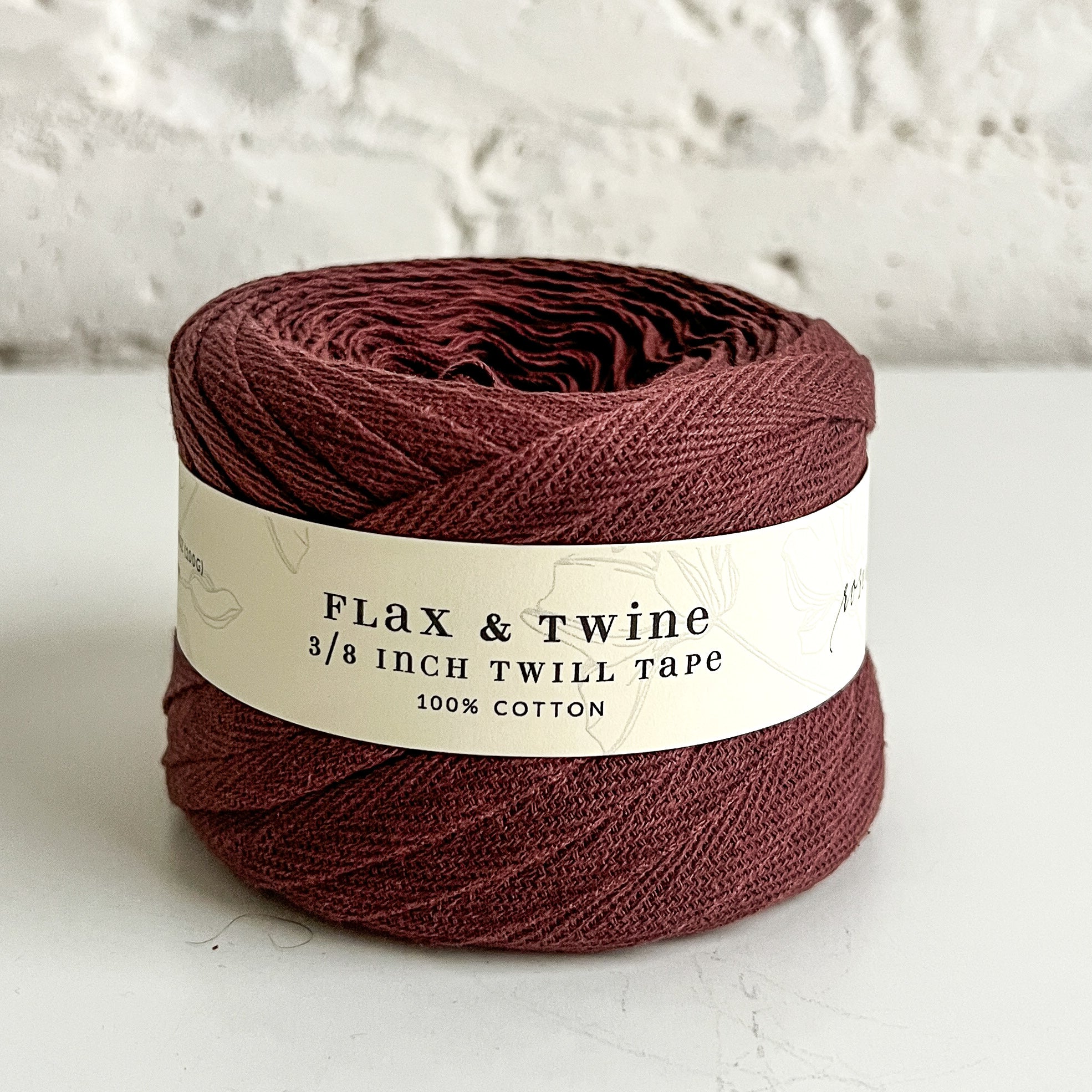 Flax & Twine Cotton Twill Tape (3/8")