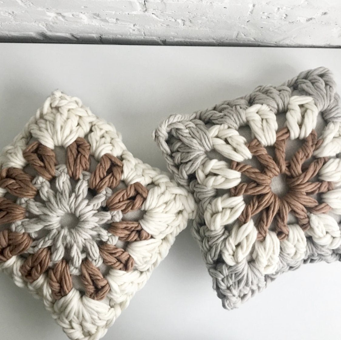 Crochet Series #2 - 12 Granny Square Pillow Tutorial 