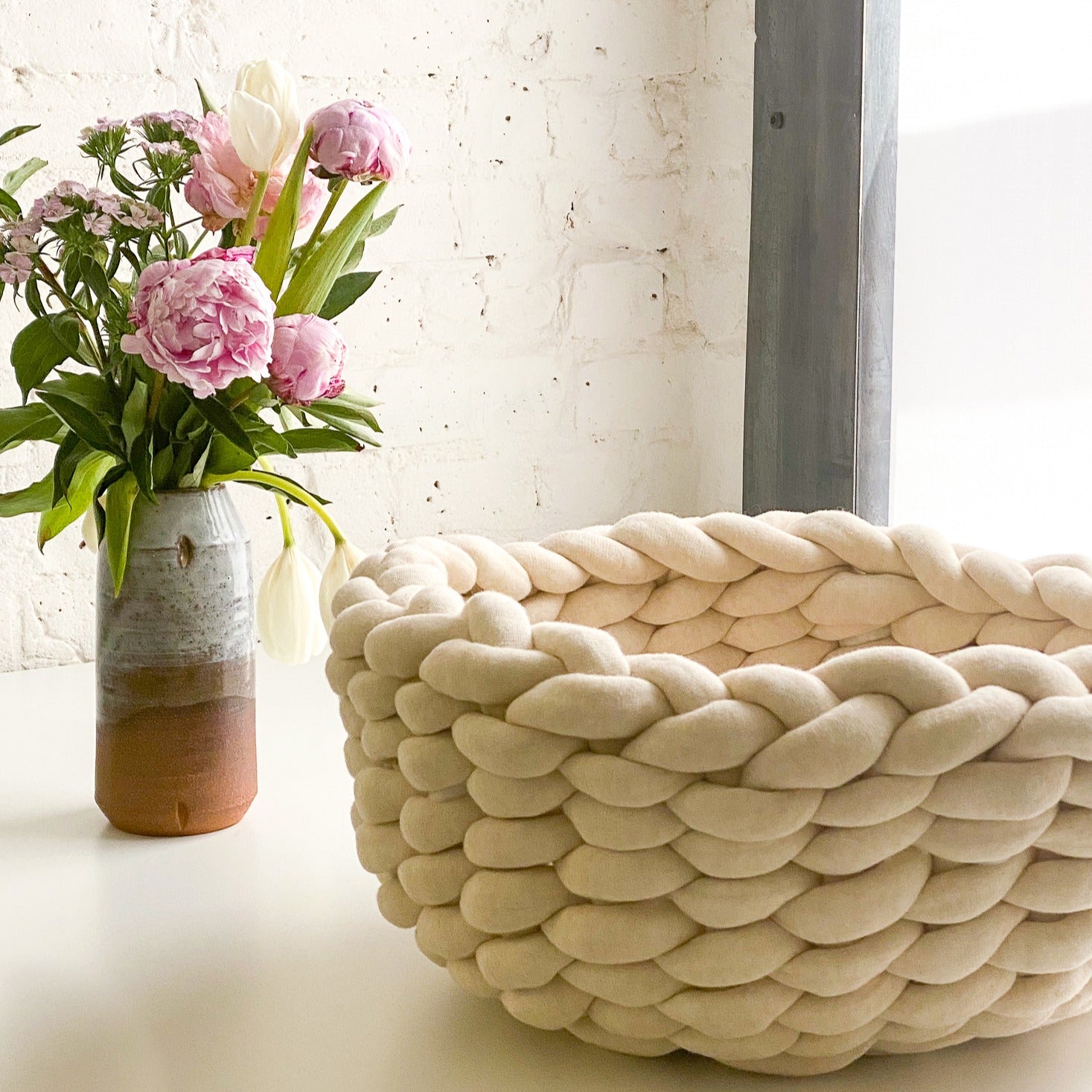 Giant Cotton Squish Twined Bowl Pattern