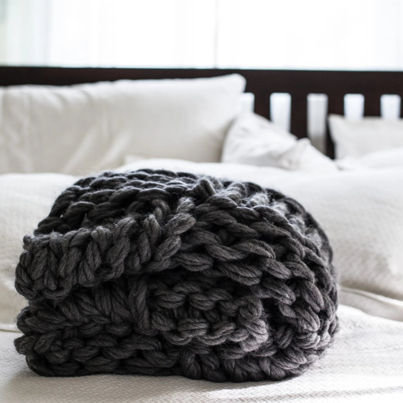 Arm Knit Chunky Basketweave Blanket Kit