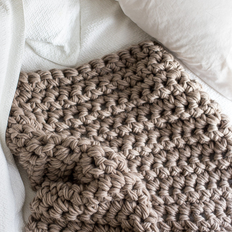 Chunky crochet 2025 blanket by hand