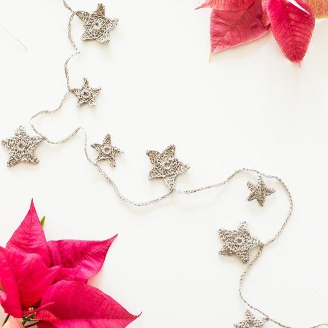 Teeny, Tiny and Small Crochet Star Garland Pattern