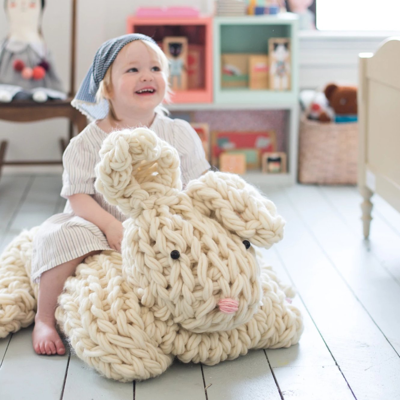 Giant Arm Knit Bunny Kit - Large