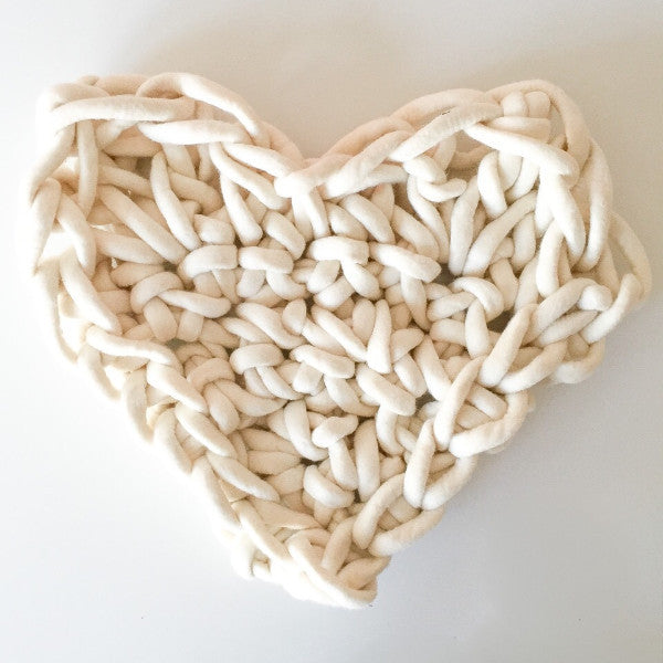 Giant Hand Crocheted Heart Pattern & Video