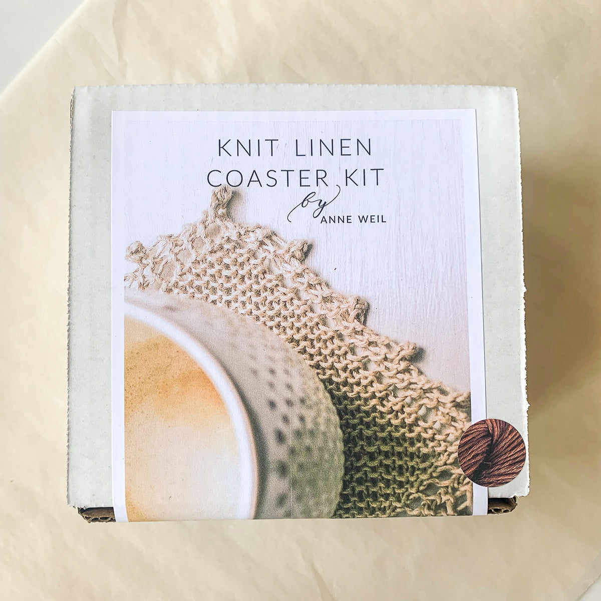 Knit Linen Coaster Kit