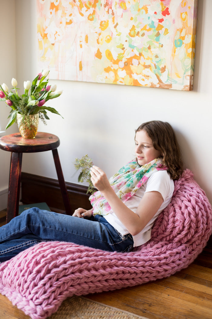 Lazy Lounger Arm Knit Pillow Pattern