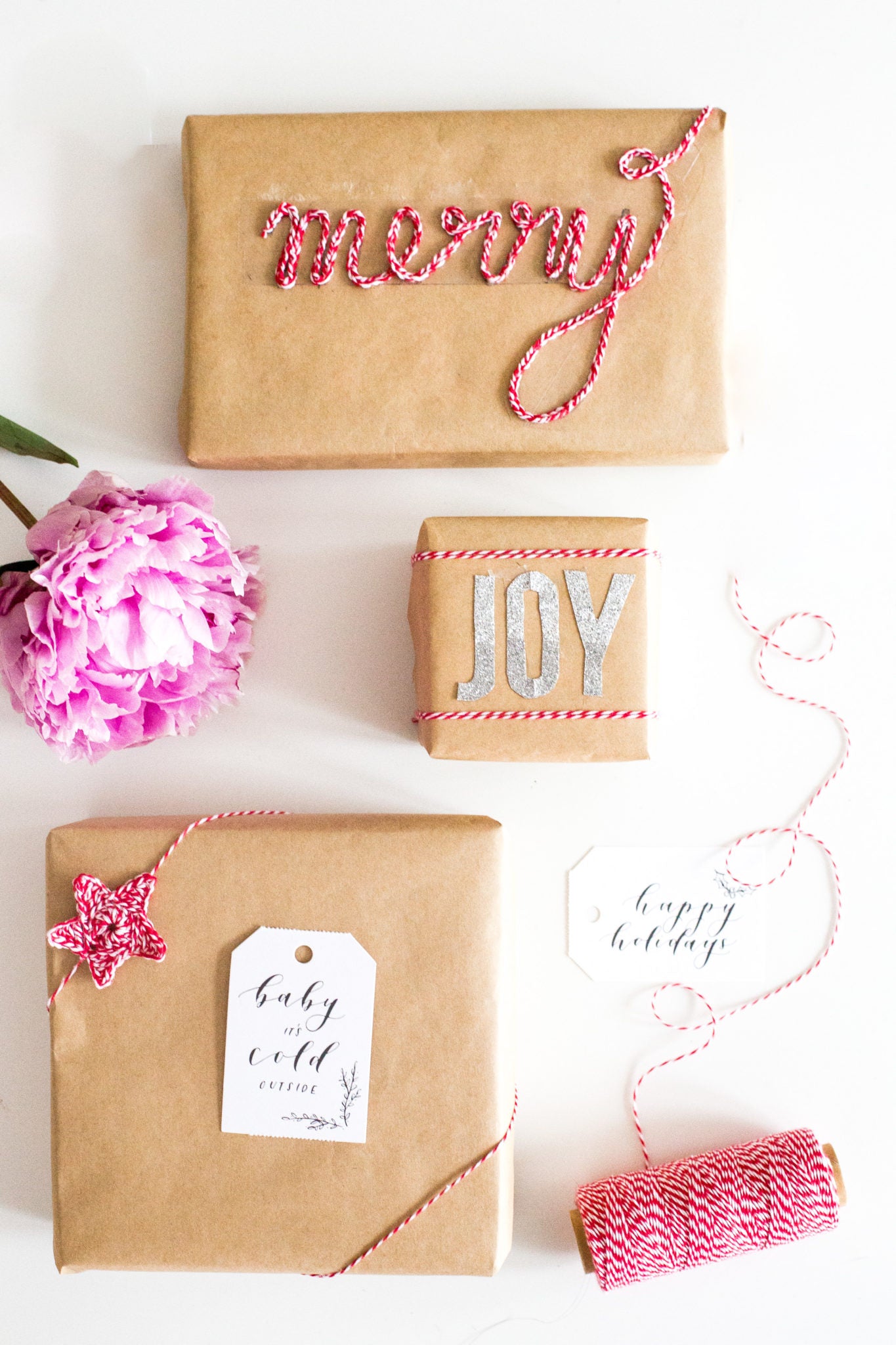 Bakers Twine Gift Wrap Ideas and DIY