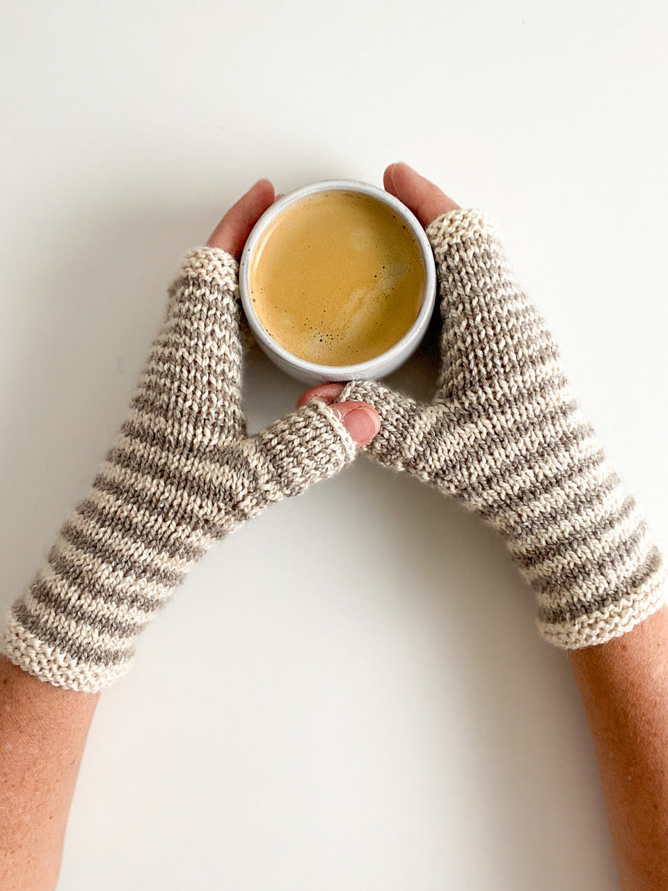 Knit Fingerless Mitts for You and Your Bestie