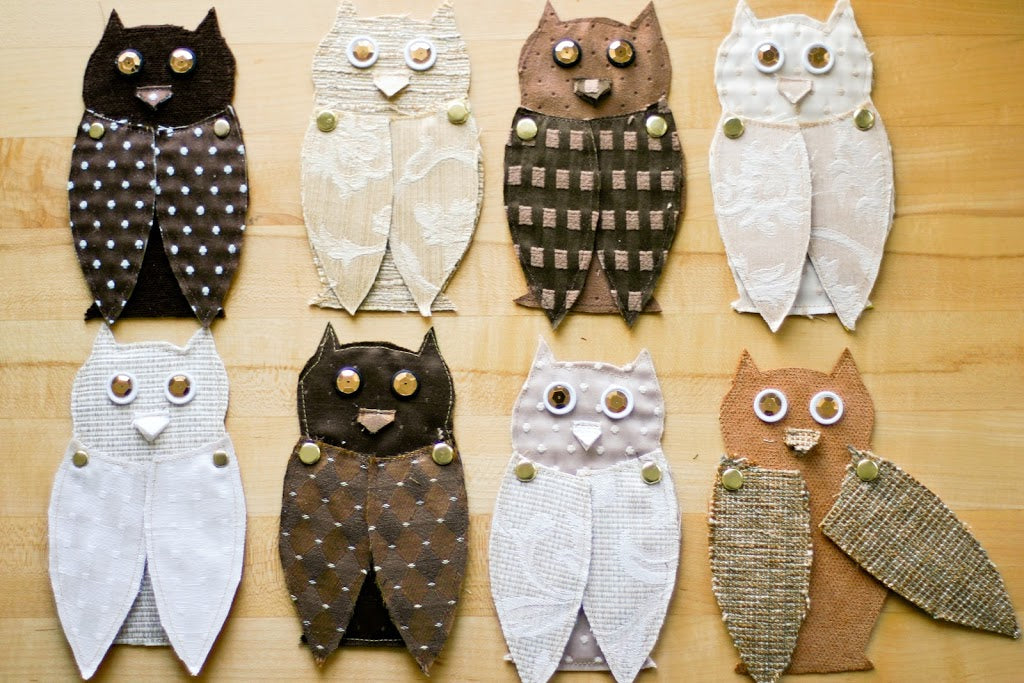 Fabric Owls Featured in Ariadne at Home