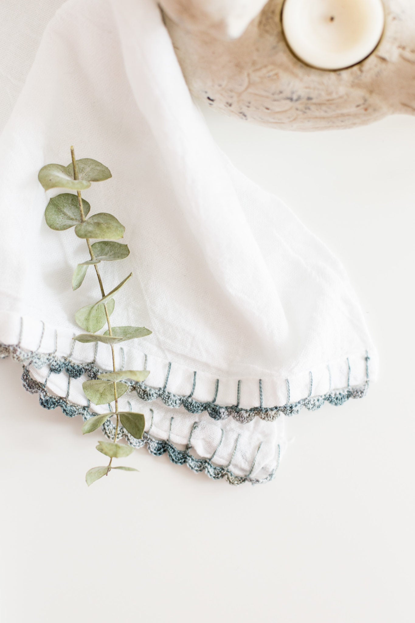 Easy to Follow Crochet Edged Dish Towel Tutorial