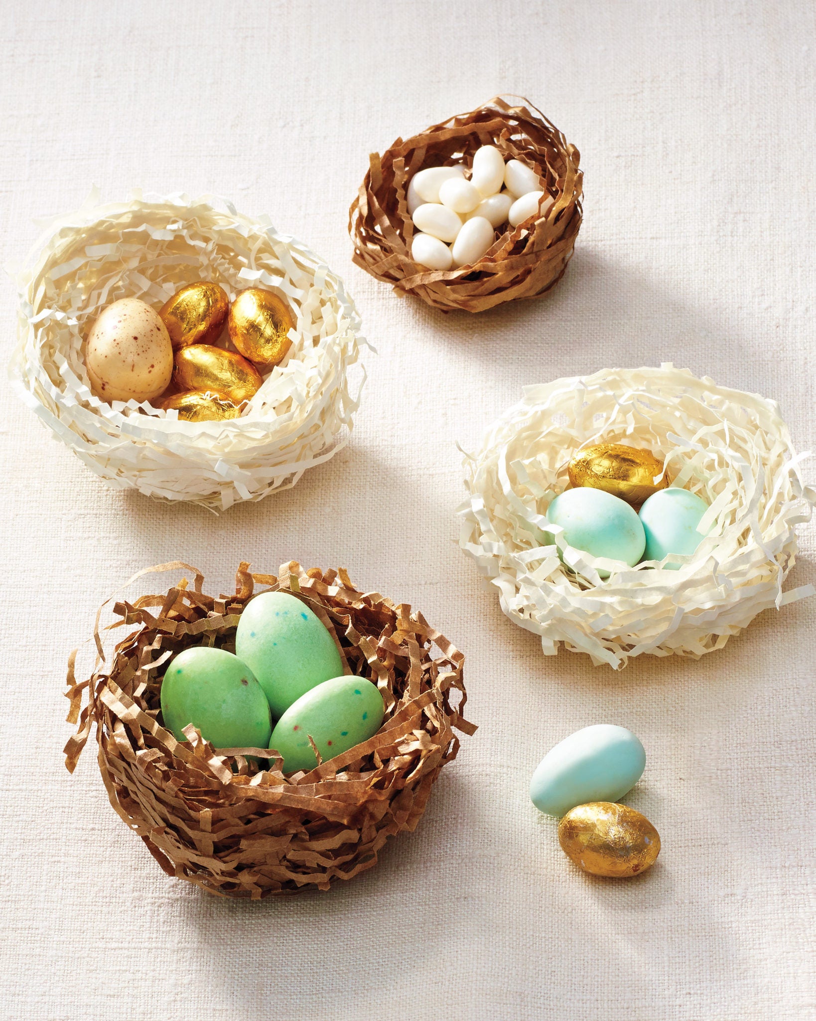 Make these DIY Shredded Paper Nests for Easter