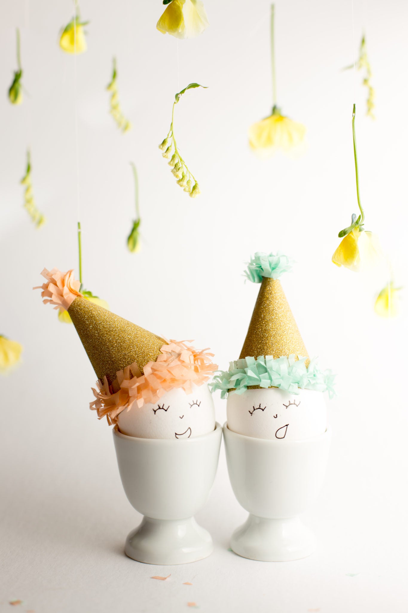 DIY Easter Eggs in Party Hats