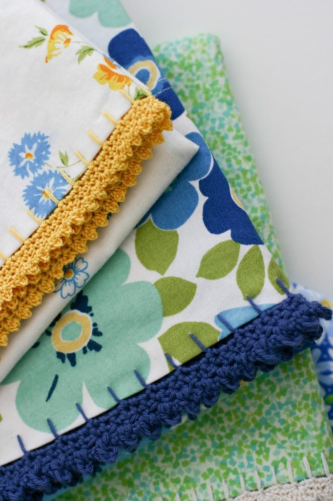 Mid Make: Crochet Edged Pillowcases