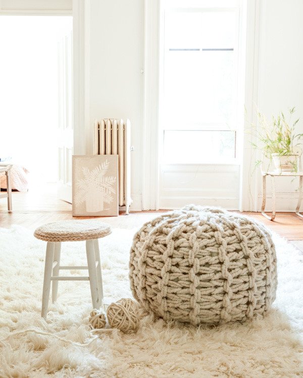 Knitting Without Needles: The Great American Pouf Tour