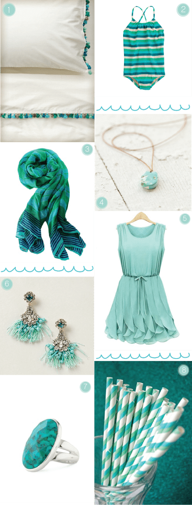 Head Over Heels . . . Turquoise, Mint & Teal