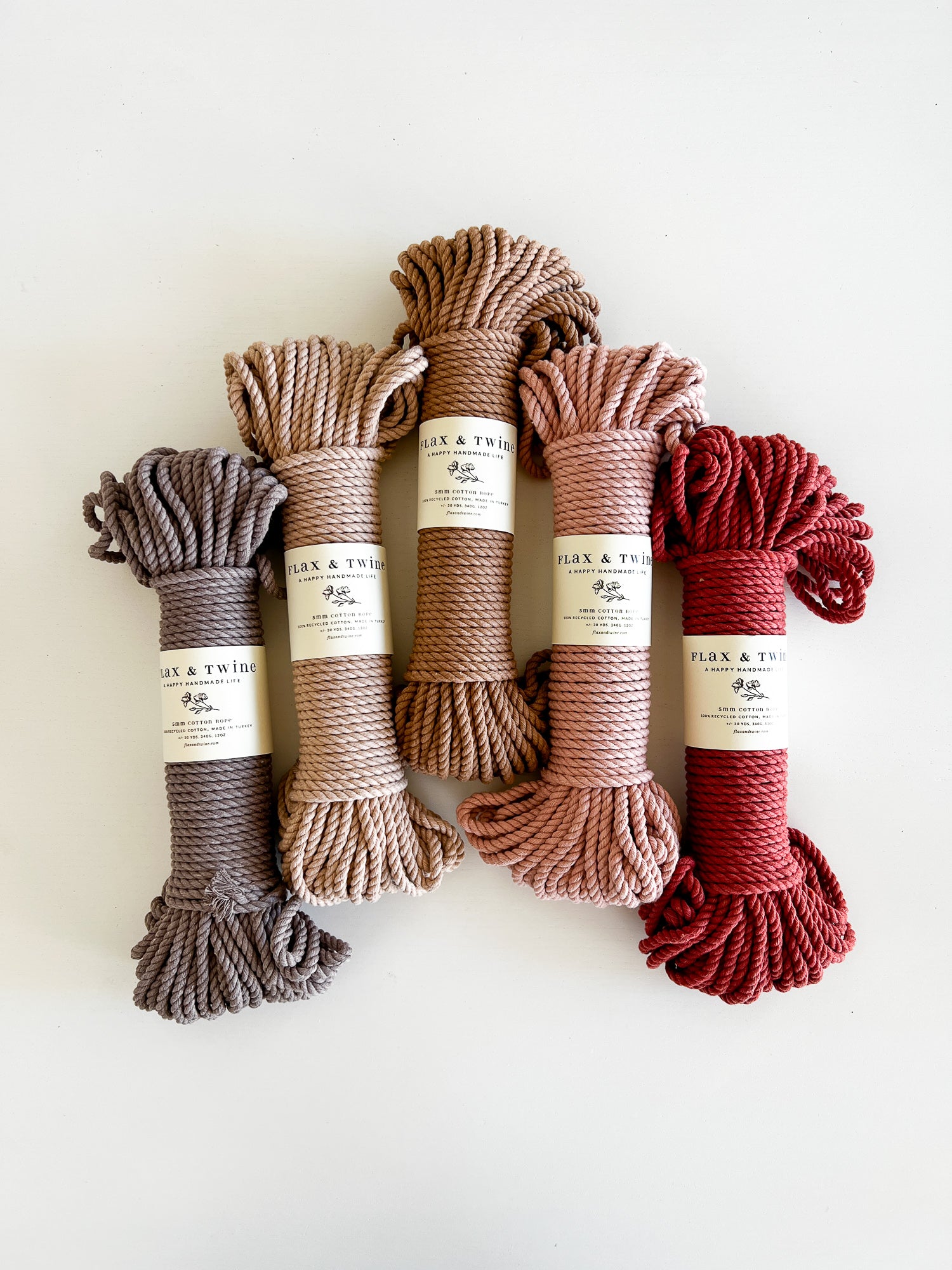 Cotton and Linen Rope and Cords for Crafts | Flax & Twine
