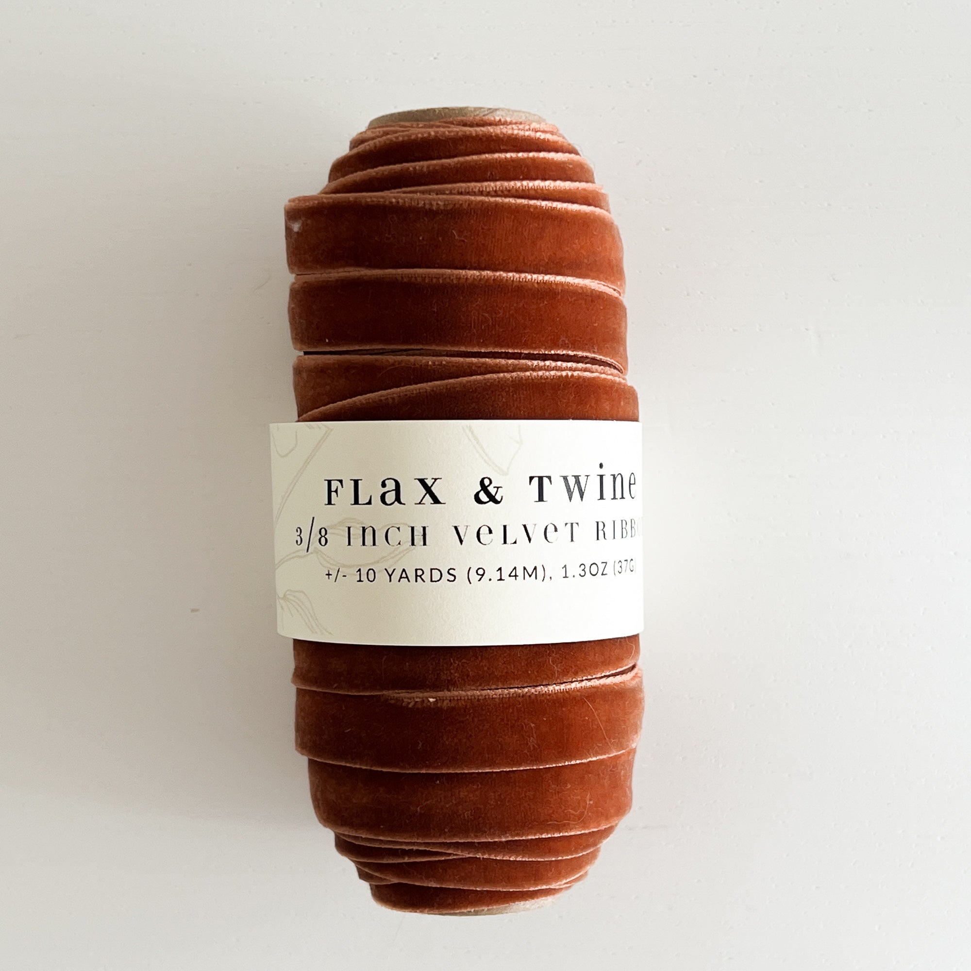 Flax & Twine 3/8 Velvet Ribbon