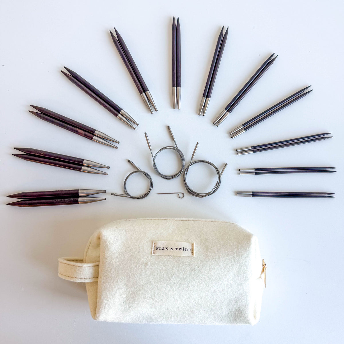 Flax & Twine Interchangeable Knitting Needles Set