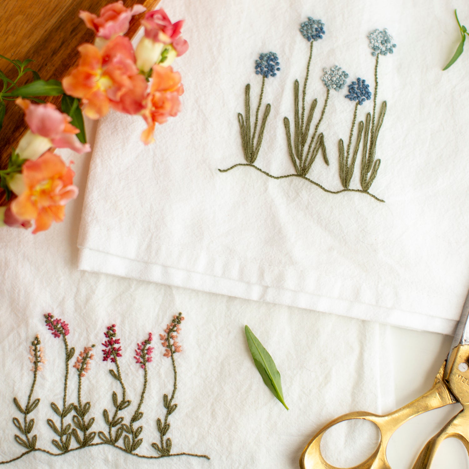 Floral Dishtowels Patterns