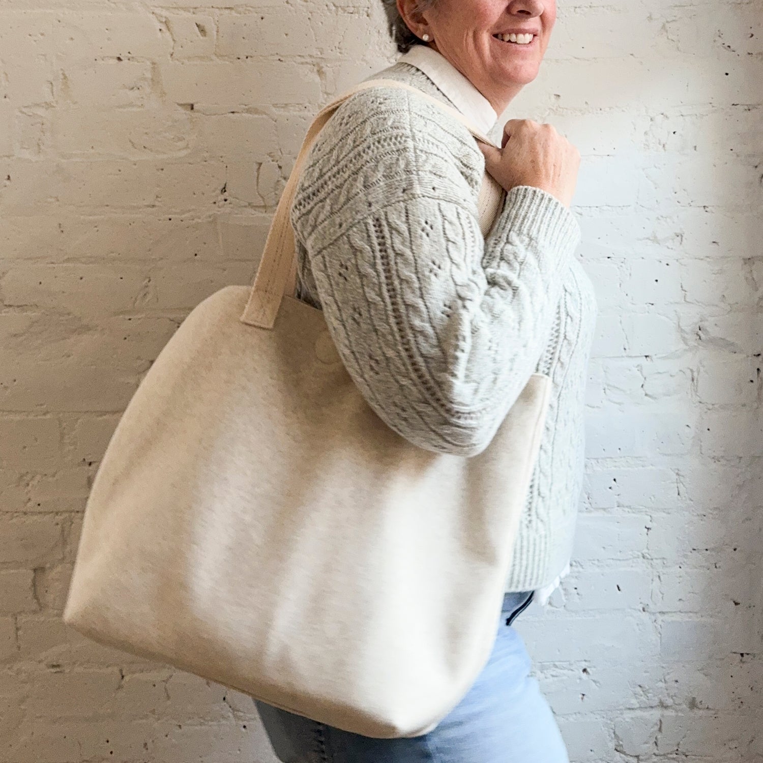 Monk + Anna Wooly Tote