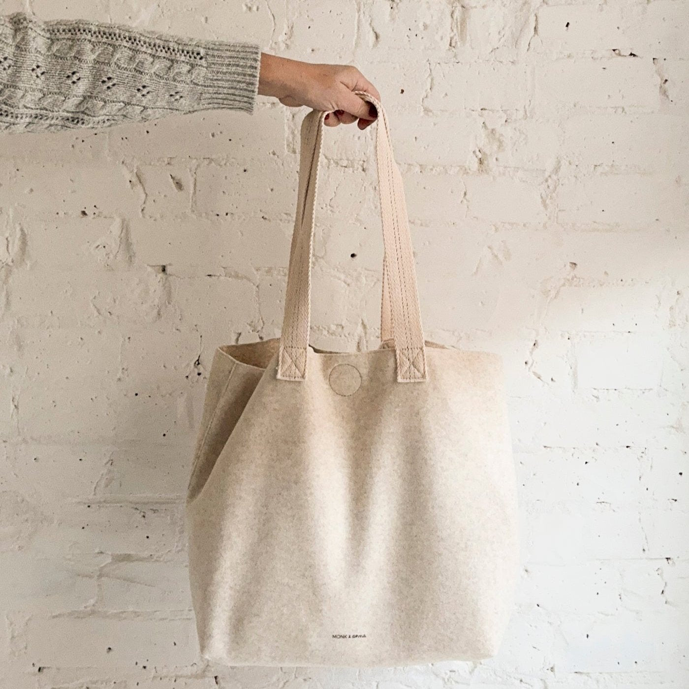 Monk + Anna Wooly Tote