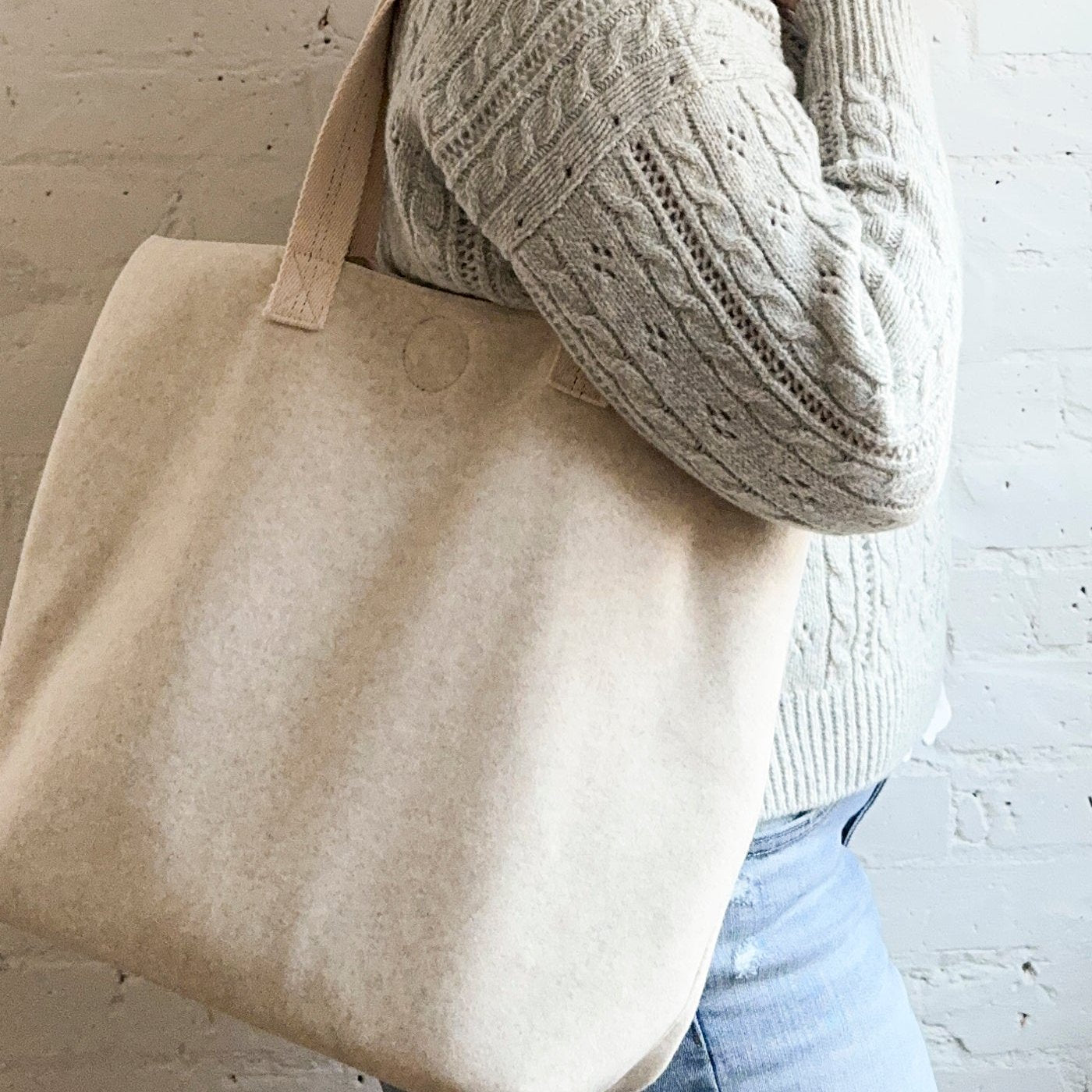 Monk + Anna Wooly Tote