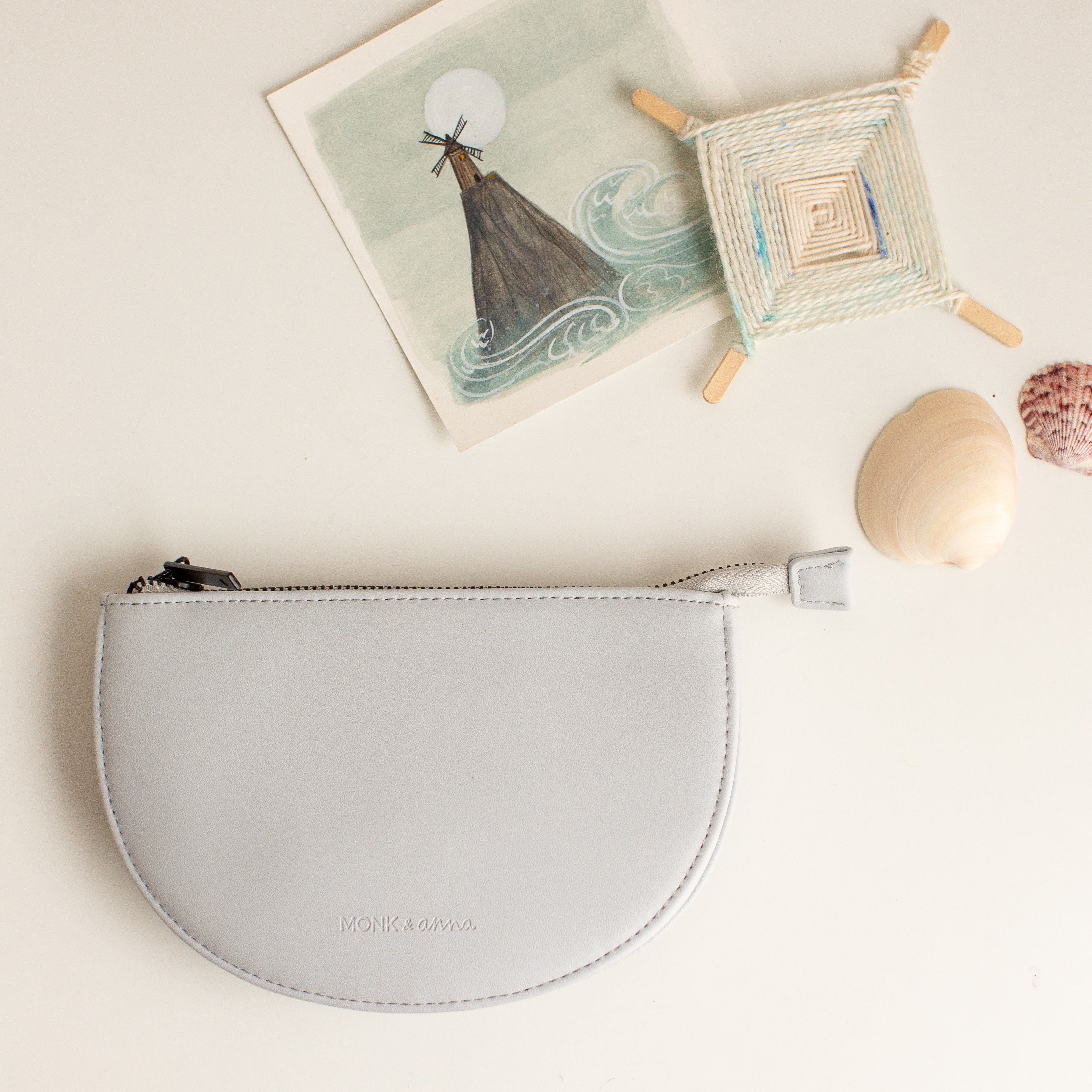 Half-Moon Leather Pouch