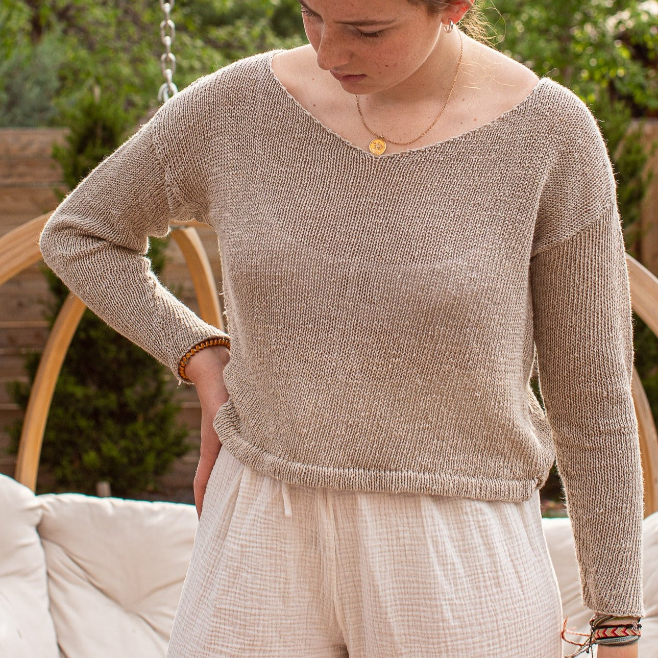 Rachel Linen Beach Sweater Kit