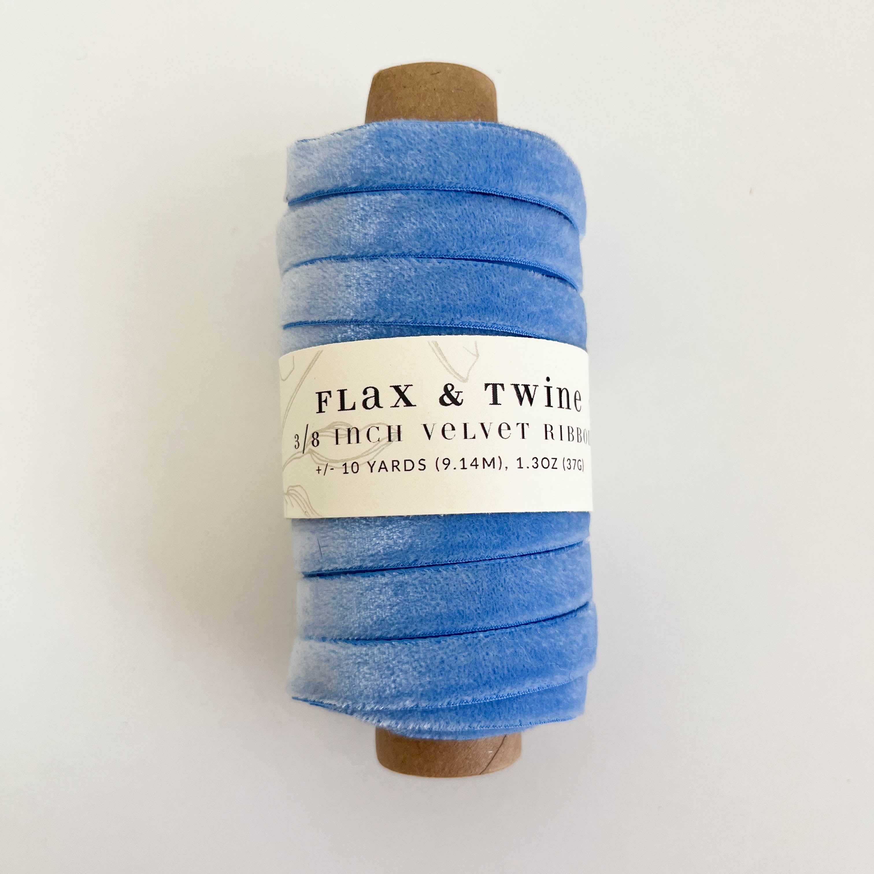 Flax & Twine 3/8" Velvet Ribbon