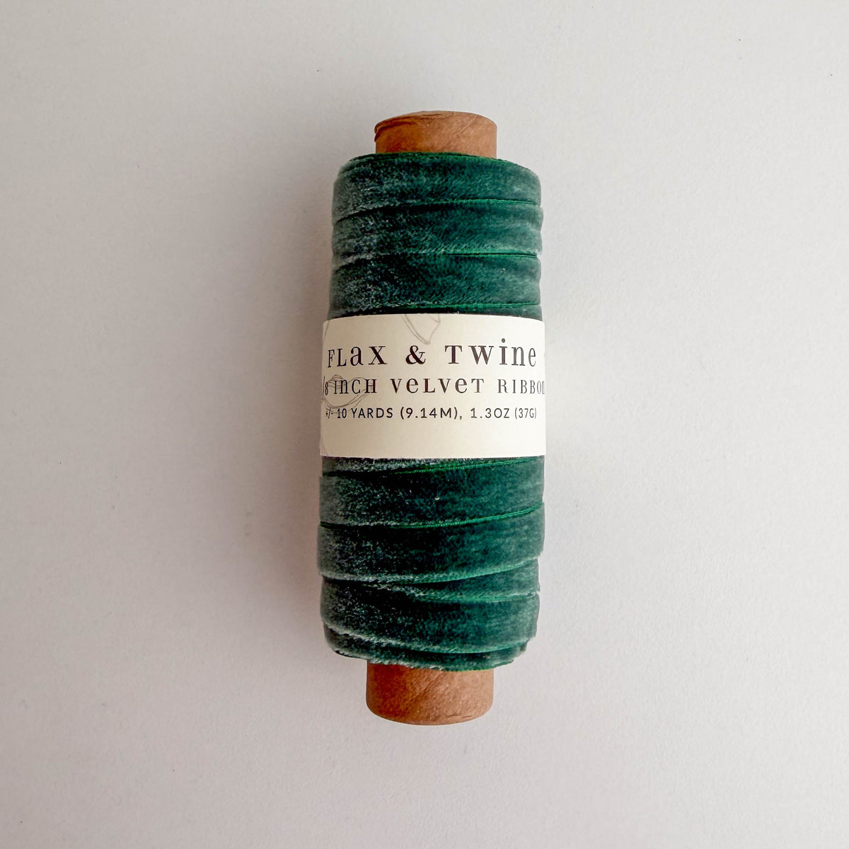 Flax & Twine 3/8" Velvet Ribbon