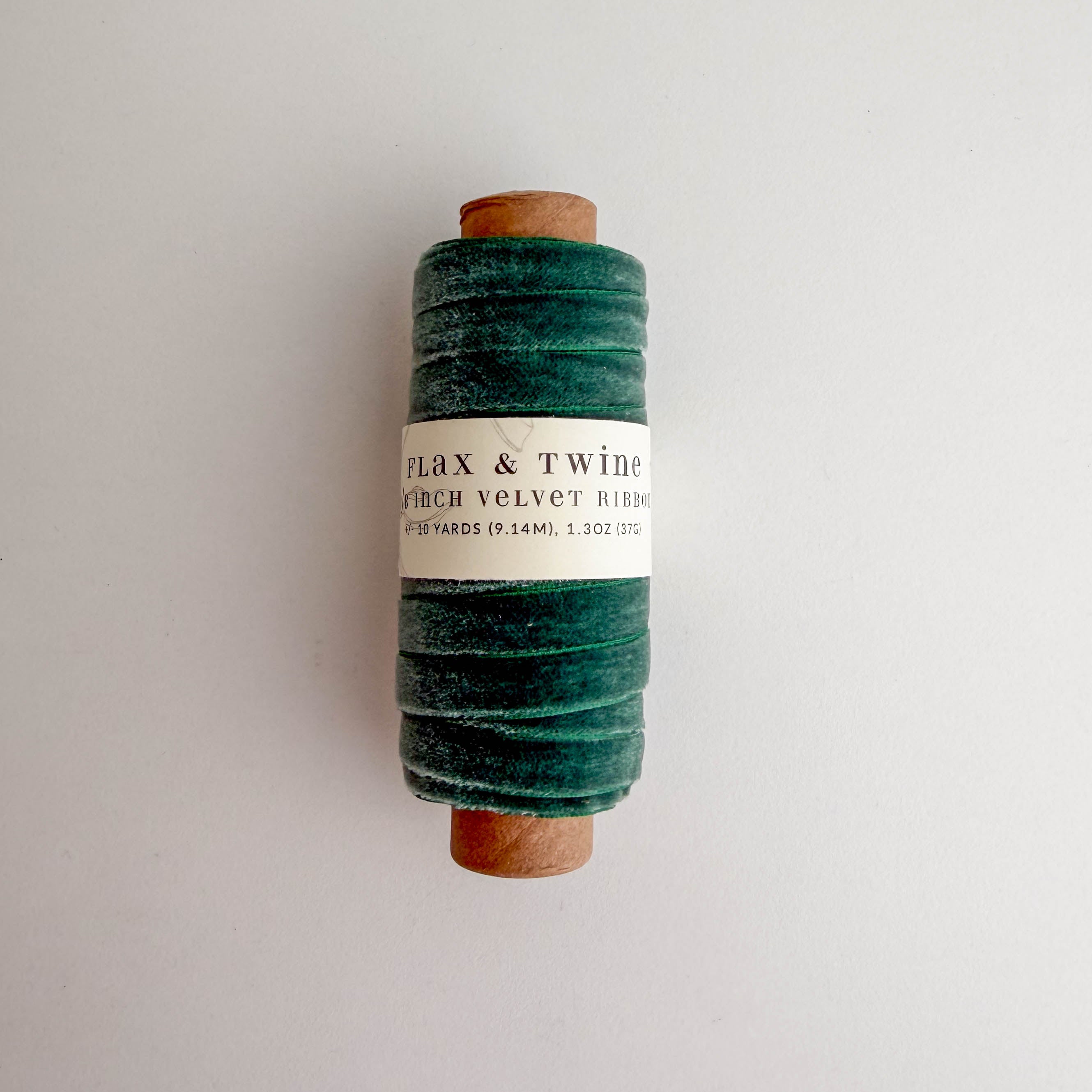 Flax & Twine 3/8" Velvet Ribbon