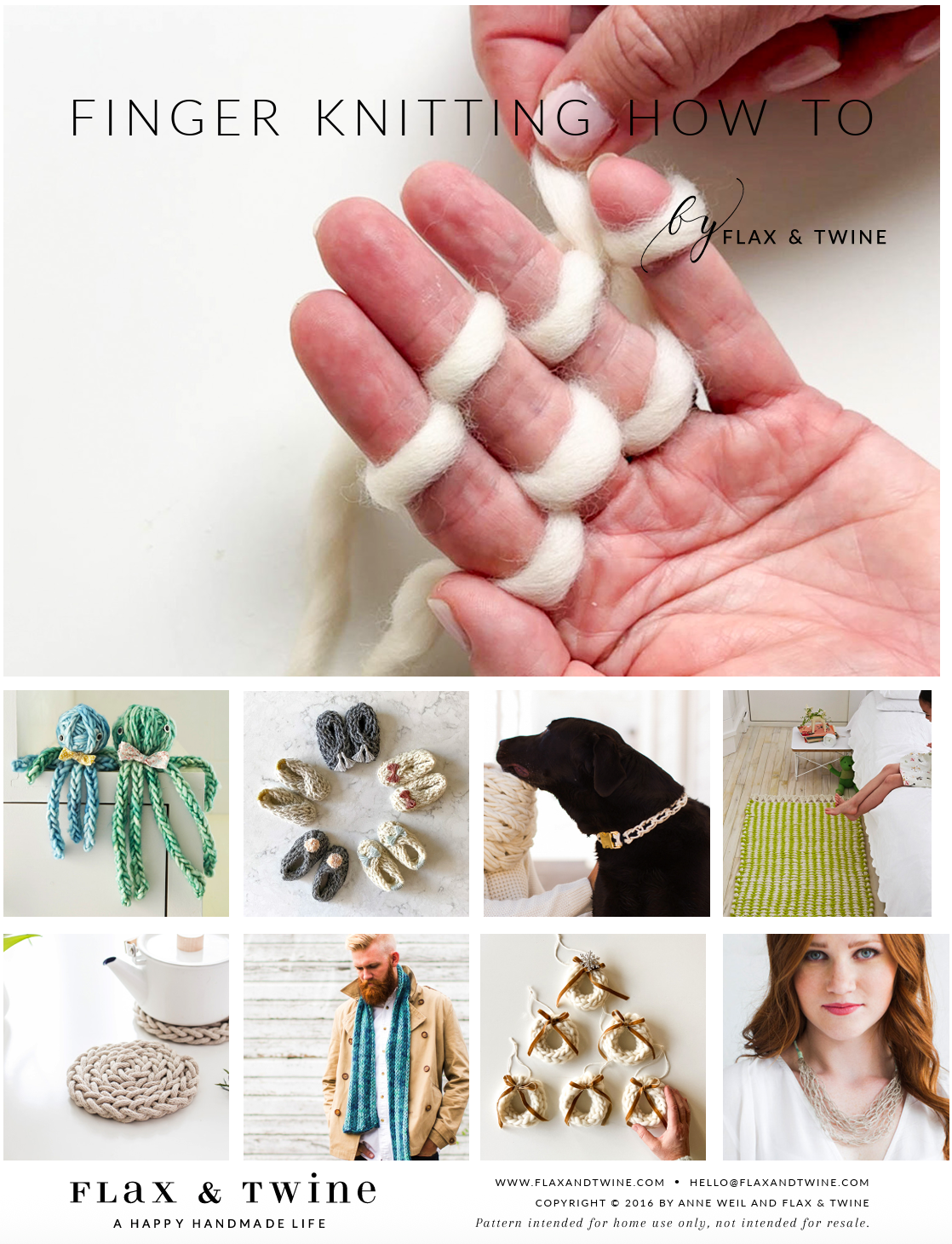 How To Finger Knit