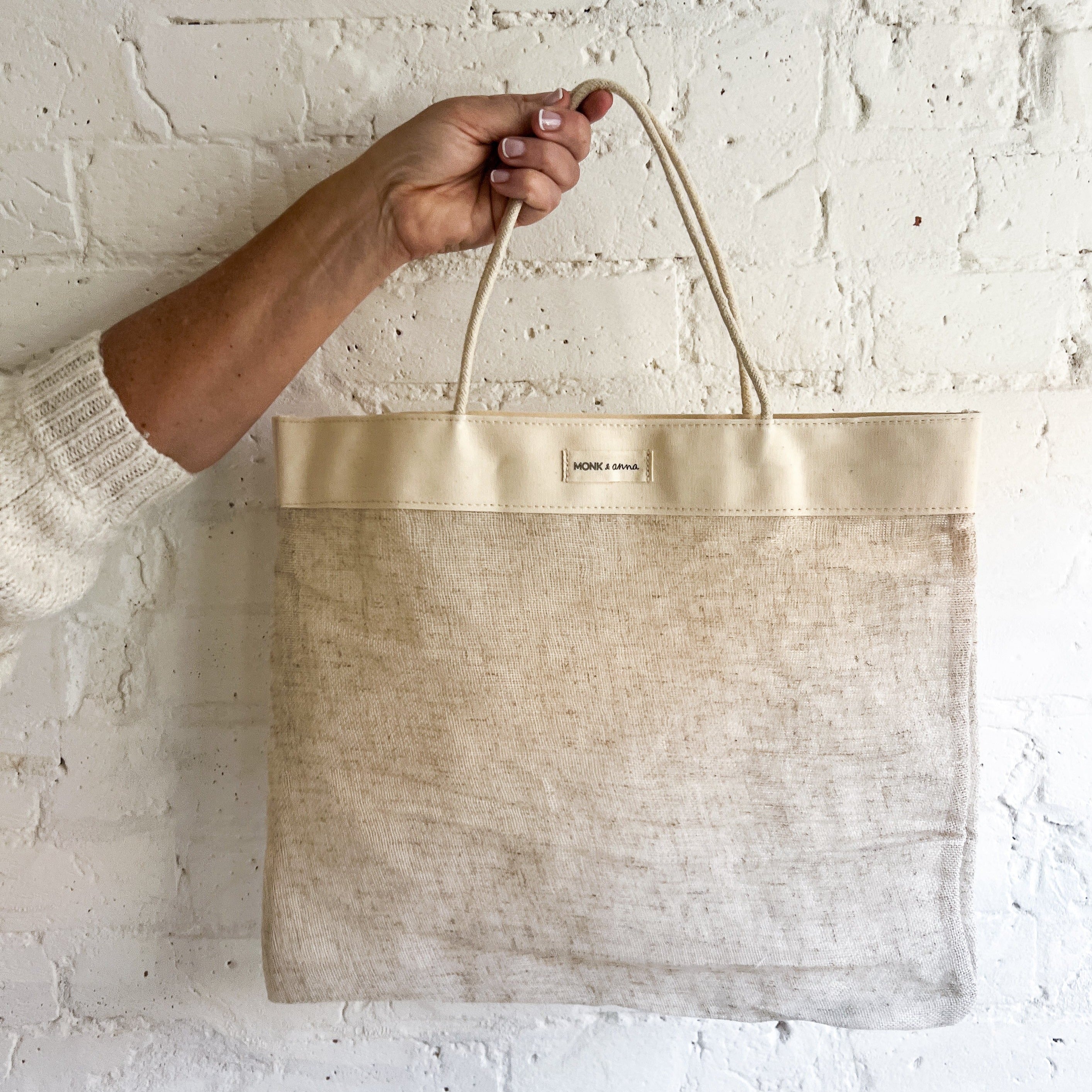 Linen&Decorの mini tote bag - トートバッグ