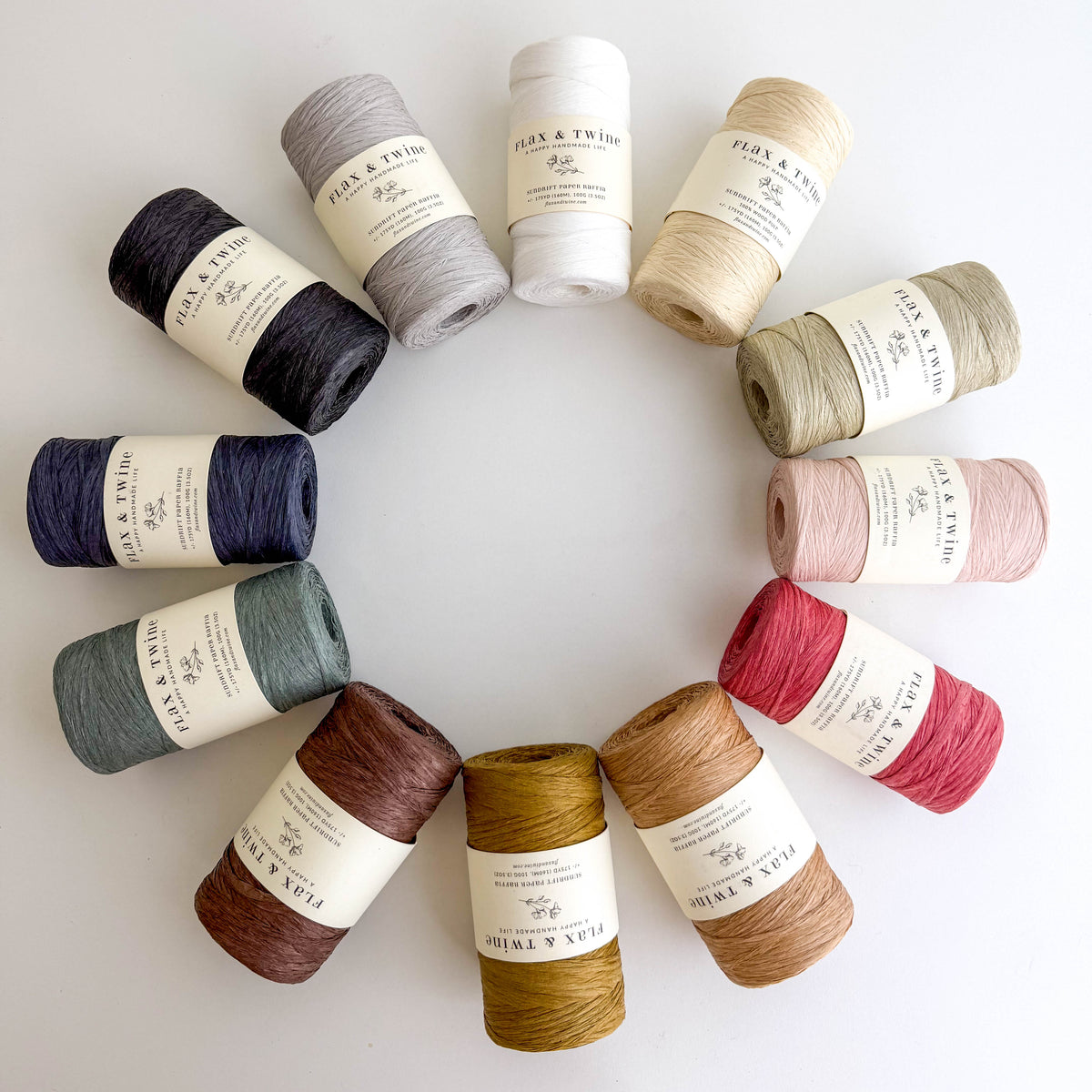 Flax & Twine Sundrift Paper Raffia