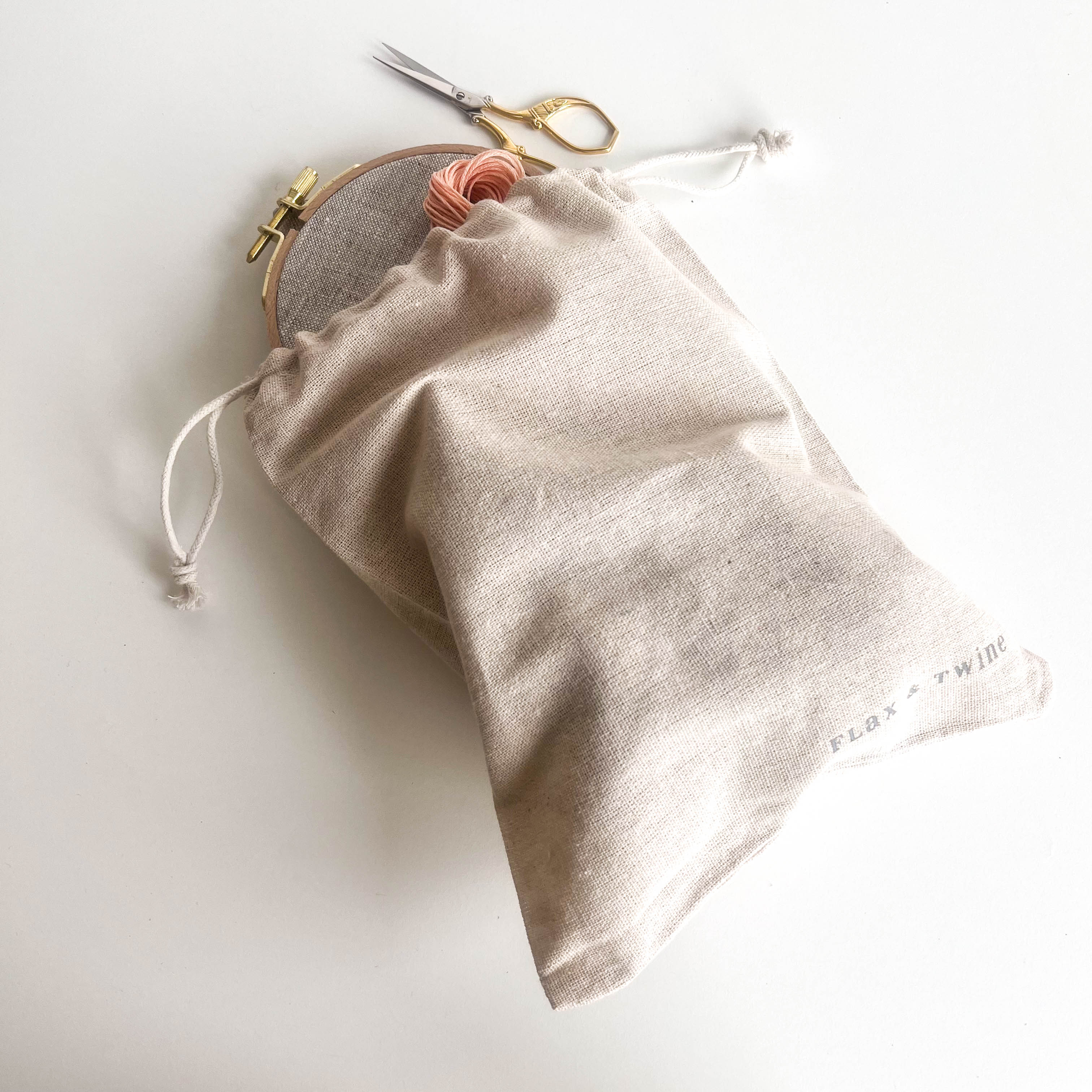 Flax & Twine Muslin Project Bags