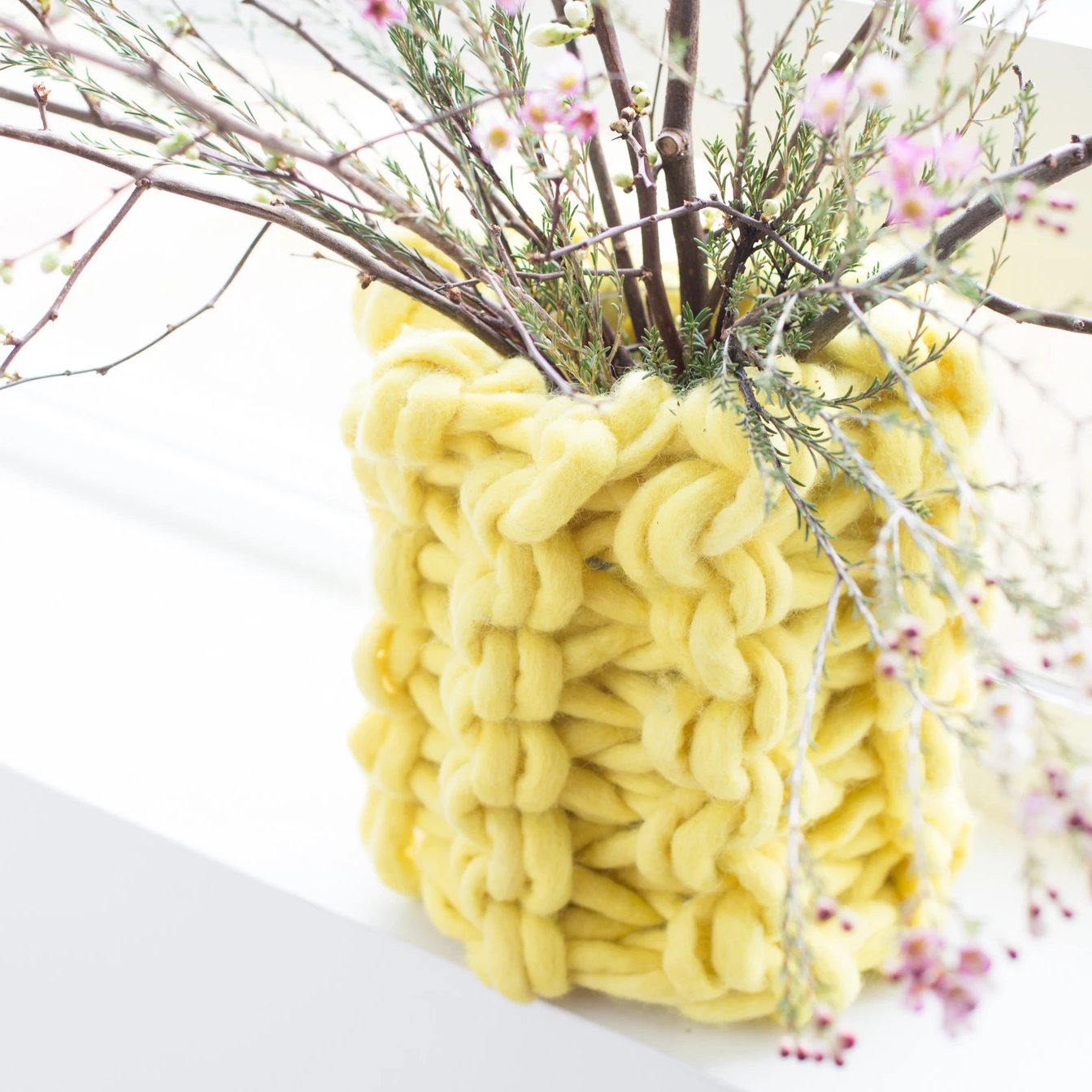 Arm Knit Chunky Vase Pattern