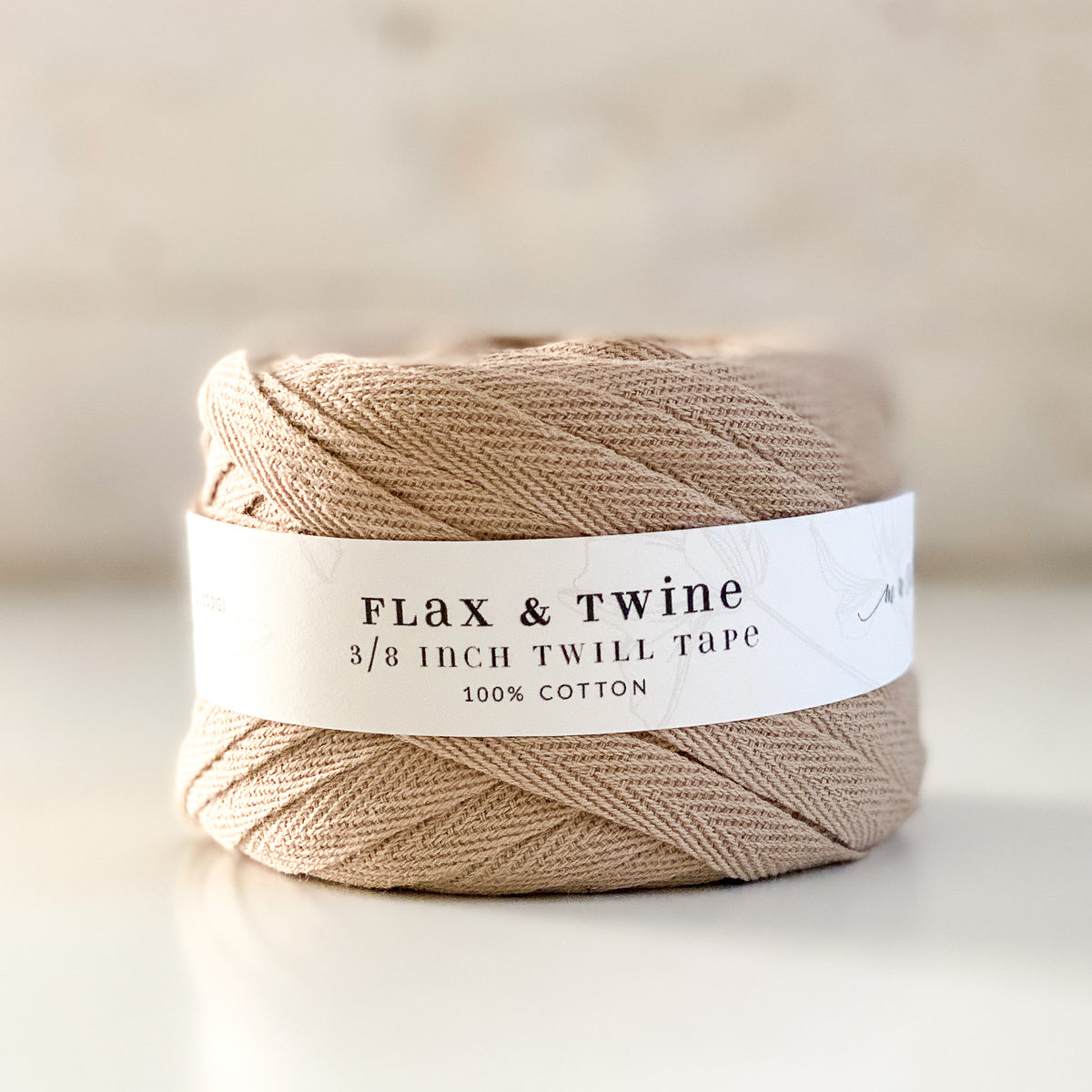 Flax & Twine Cotton Twill Tape (3/8)