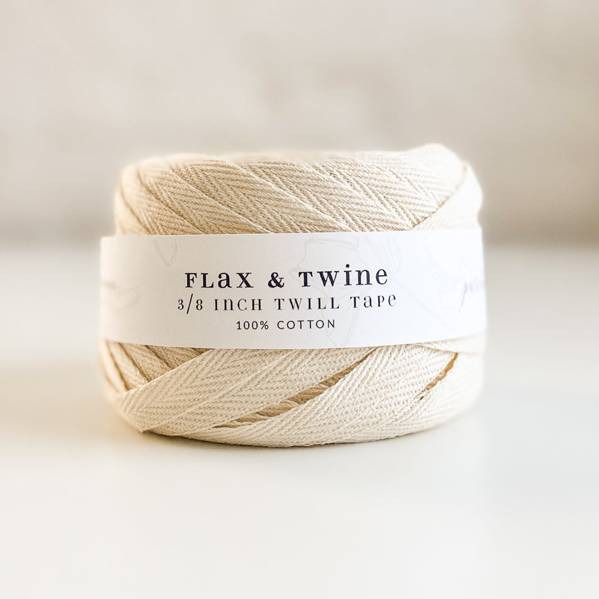 Flax & Twine Cotton Twill Tape (3/8")