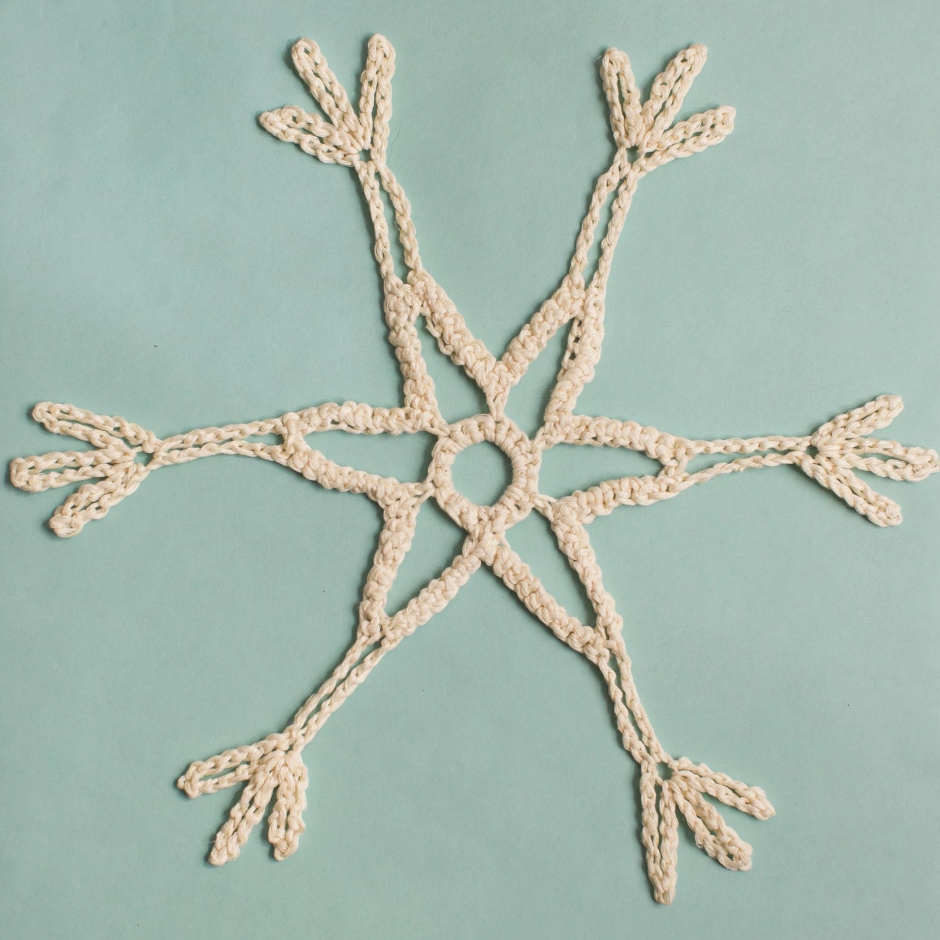 Giant Crocheted Snowflake Kit