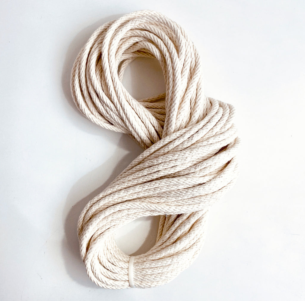 150 Feet 1/8 100% 3-strand Cotton Rope