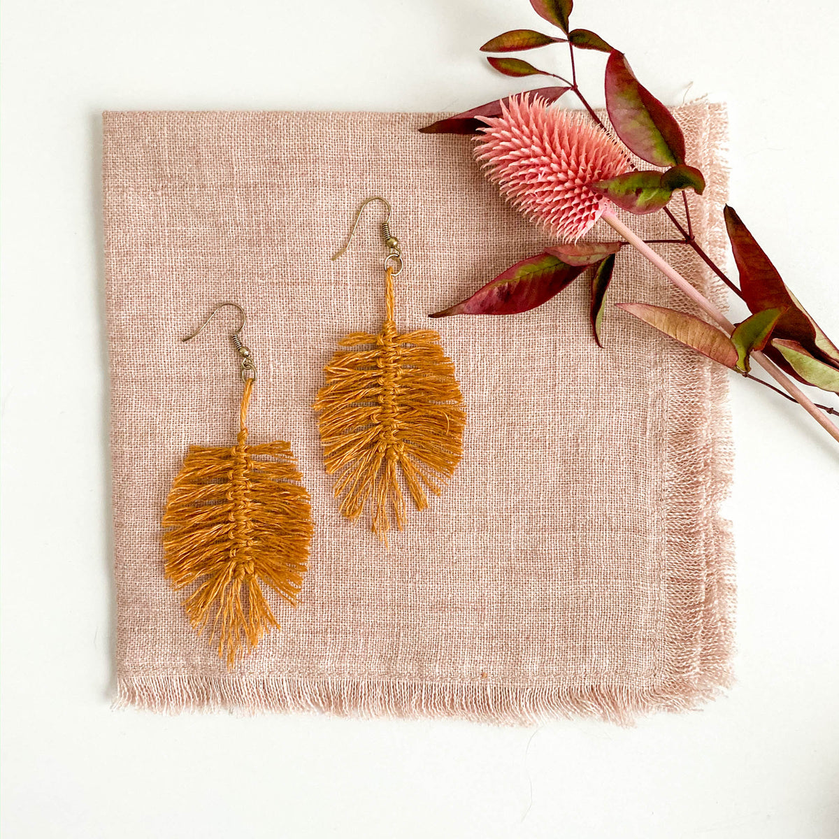 Wall Hanging Macrame Feather Earrings Diy Easy Macrame Feather Earrings Tutorial The Beading Gem