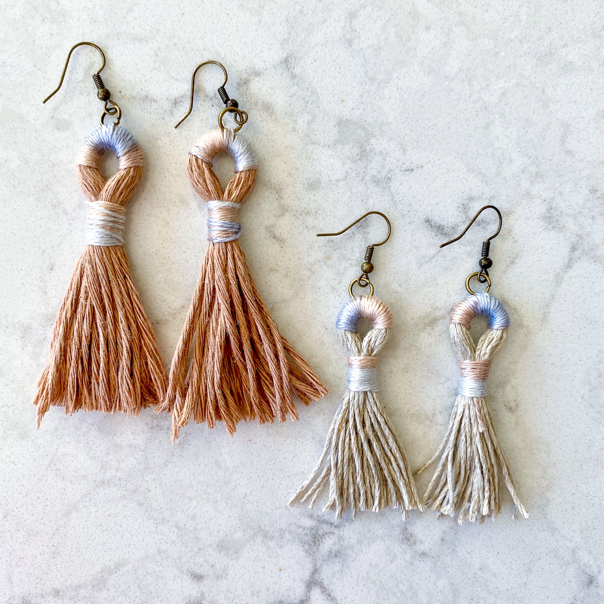 How To Make Tiny Tassel Earrings - Running With Sisters