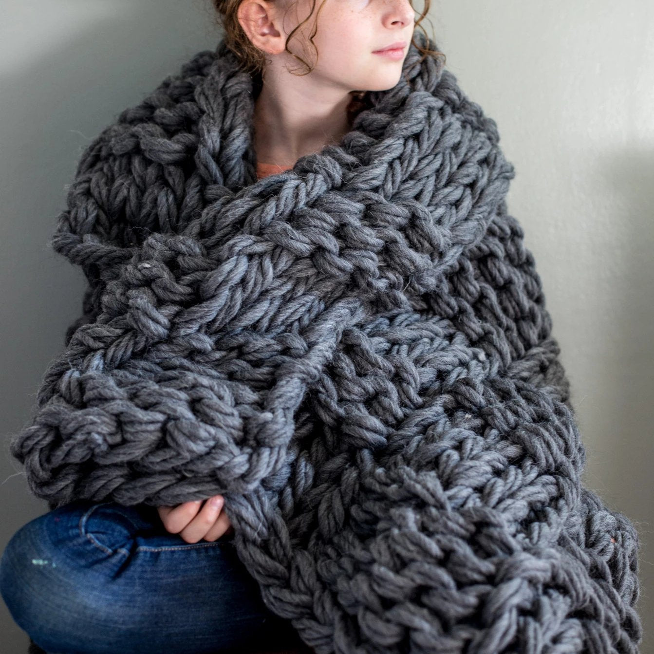 Chunky arm deals knit blanket pattern