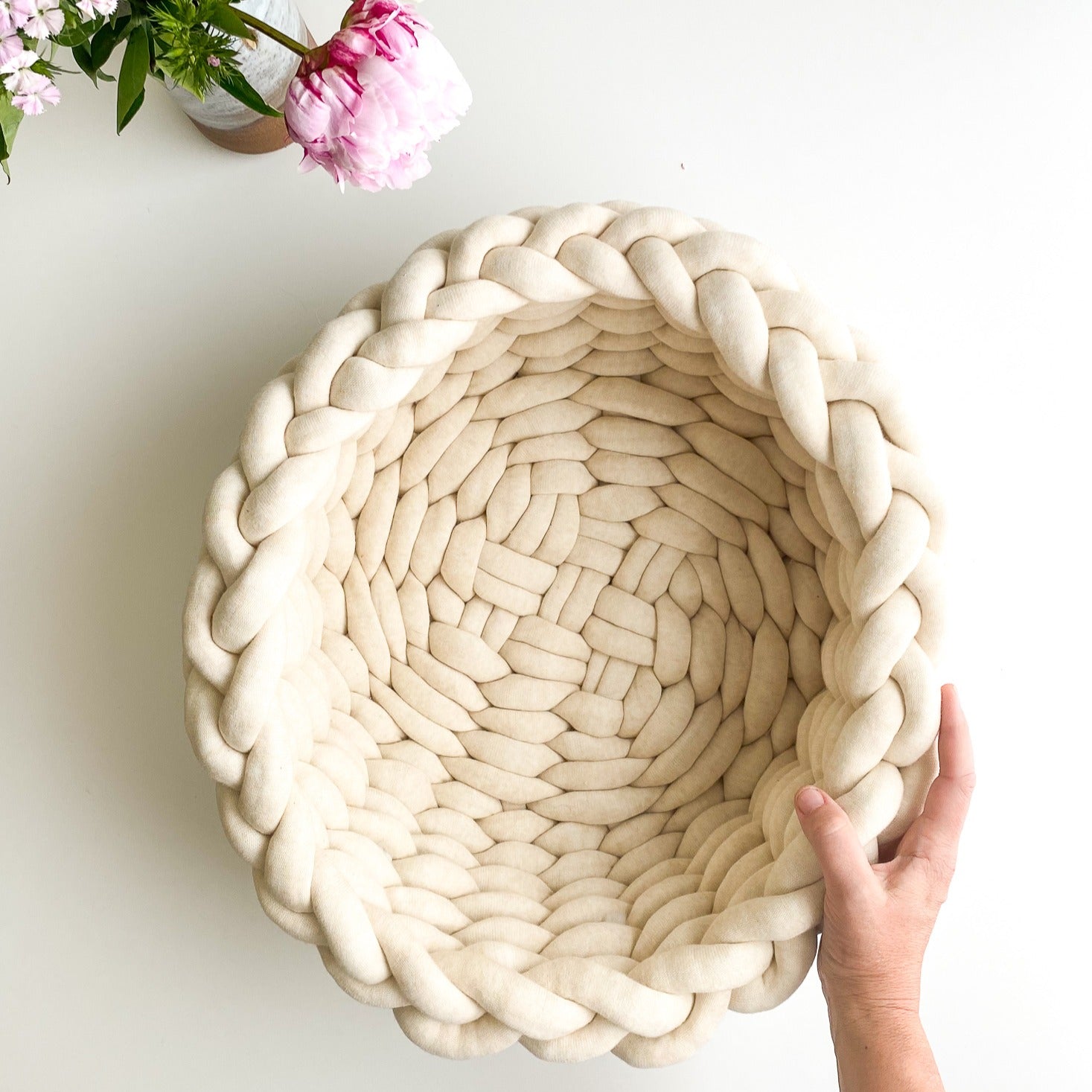 Giant Cotton Squish Twined Bowl Pattern